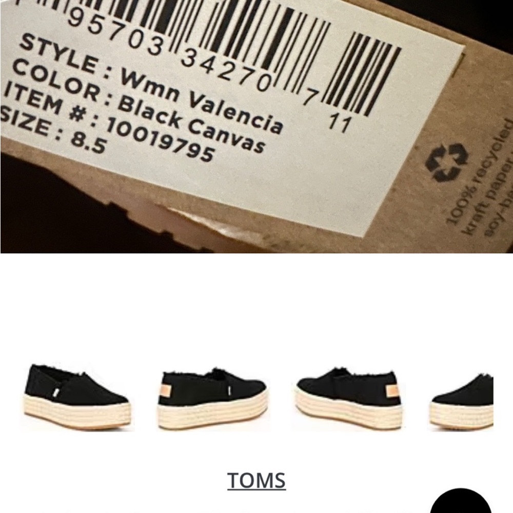Worn 2 x’s! Toms platform espadrilles!